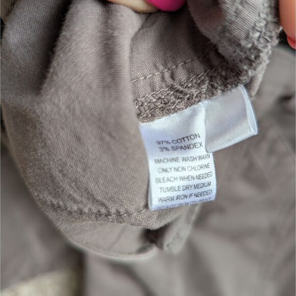 LOFT Brown Cargo Pants | Women’s 8 | Mid Rise | Straight Leg Trousers - Picture 3 of 4